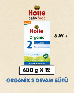 Holle Organik Devam Sütü 2 600 gr 12 Adet