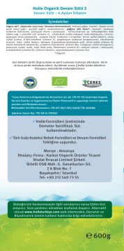 Holle Organik Devam Sütü 2 600 gr 12 Adet