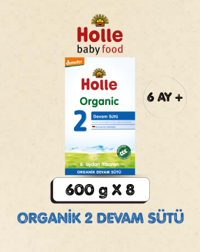 Holle Organik Devam Sütü 2 600 gr  8 Adet